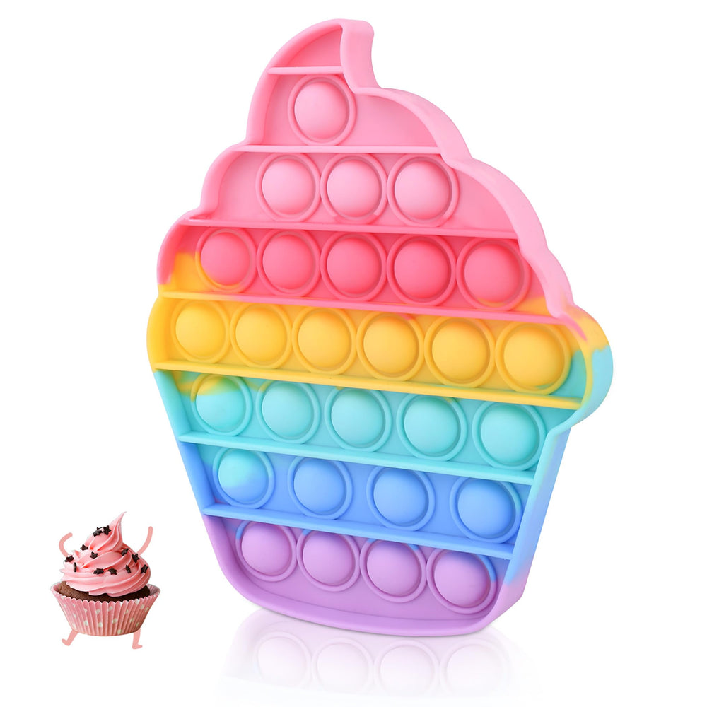 Woplagyreat cupcake-silicone-fidget-toy for satisfying bubble pops and calm moments.