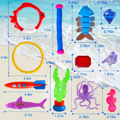 Woplagyreat diving toy sticks aiding precise underwater grabs