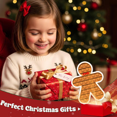 Woplagyreat Gingerbread Man sensory toy in BPA-free silicone for safe daily use.