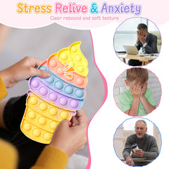 Woplagyreat ice cream cone sensory toy promotes focus during tasks