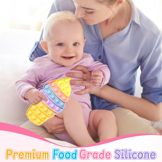 Woplagyreat silicone fidget bubble provides tactile fun and stress relief