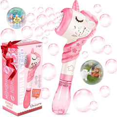 Woplagyreat unicorn bubble wand pink for effortless outdoor bubble fun.