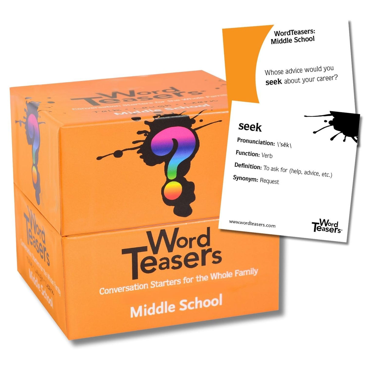 WORD TEASERS flashcards for middle school boost vocabulary and quick context.