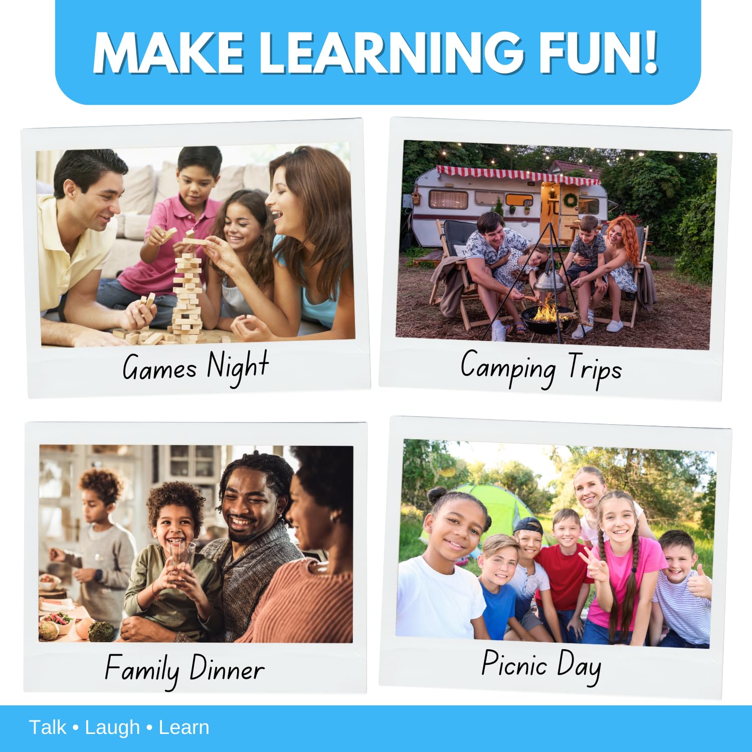 Word Teasers World Geography card 6 with question prompts for family-friendly competition