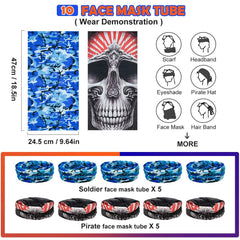 Wordot Nerf party kit face masks with colorful styles for team play