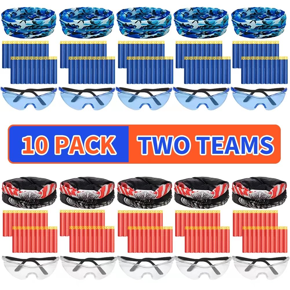 Wordot Nerf party kit glasses for kids during games, clear protection