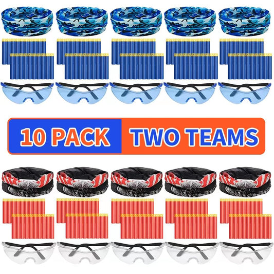 Wordot Nerf party kit glasses for kids during games, clear protection