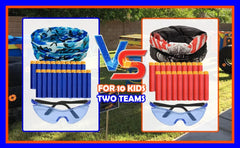 Wordot Nerf party kit two teams organized for play