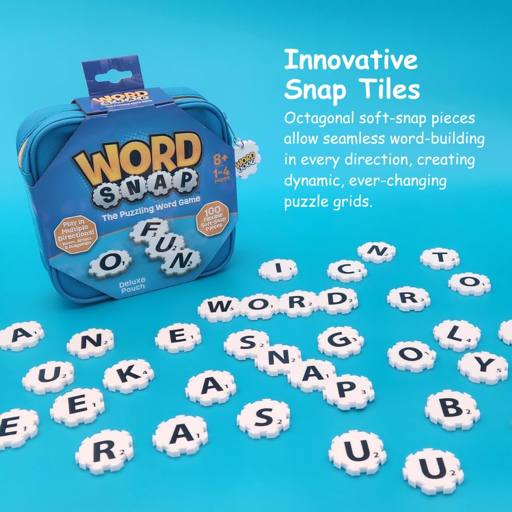 WordSnap board-free play layout grows naturally with each turn.