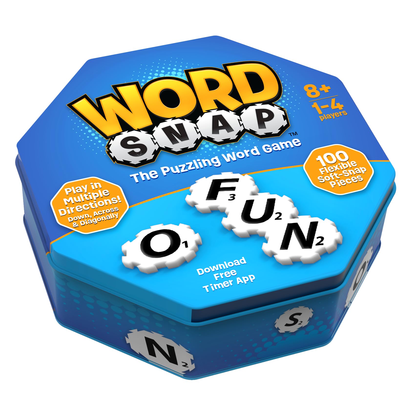 WordSnap large letter tiles clearly display letters for all ages