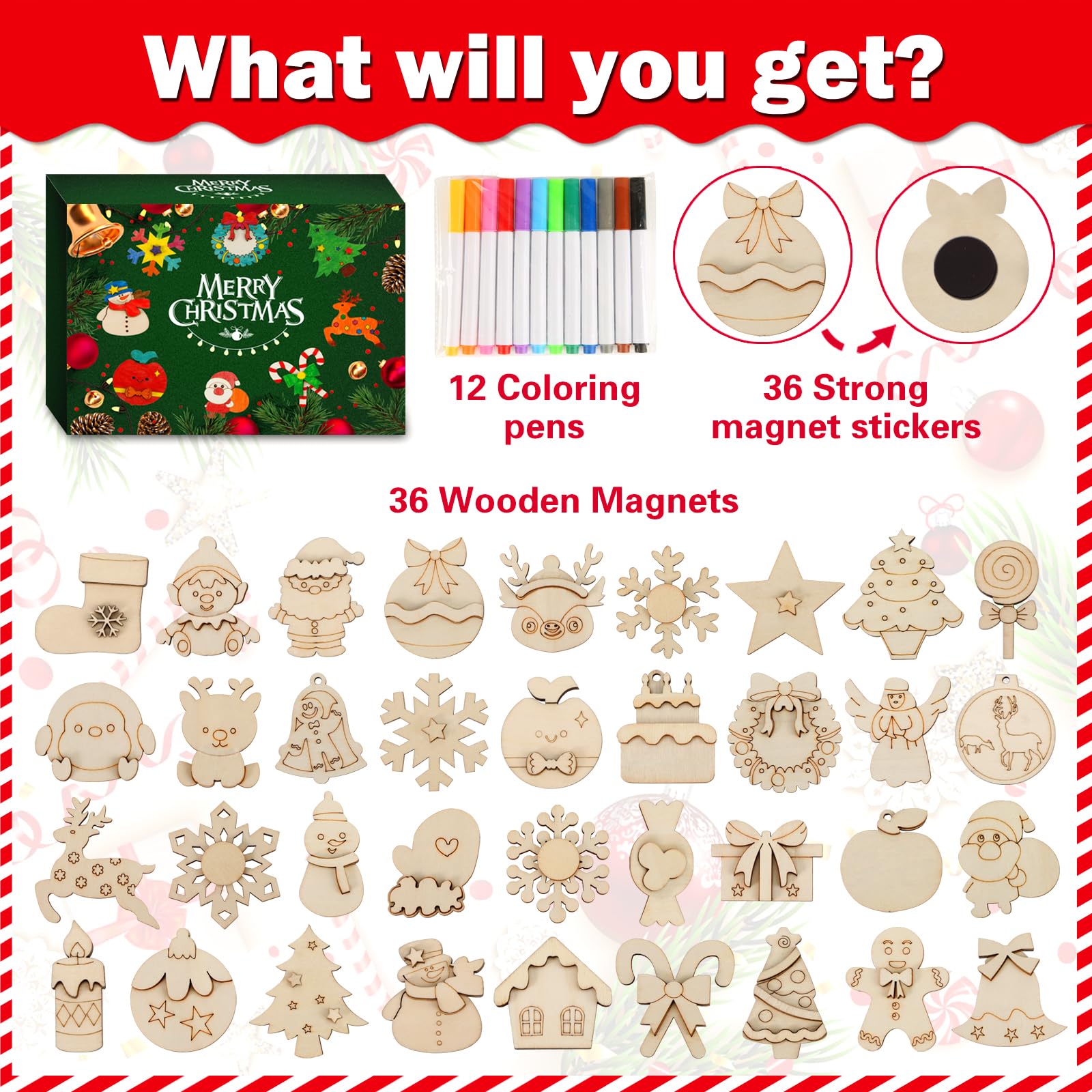 Worgree 12 colored pens for vibrant holiday art projects