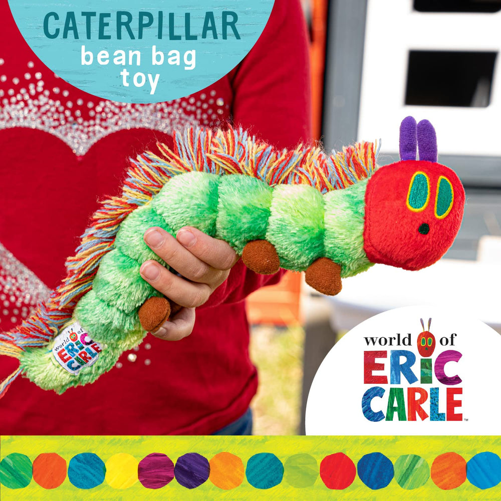 World of Eric Carle Caterpillar bean bag close-up texture invites tactile fun and comfort