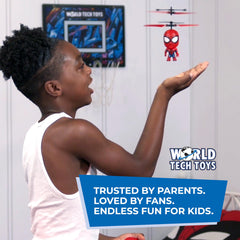 World Tech Toys Spider-Man big head helicopter makes a great gift for kids aged six and up.
