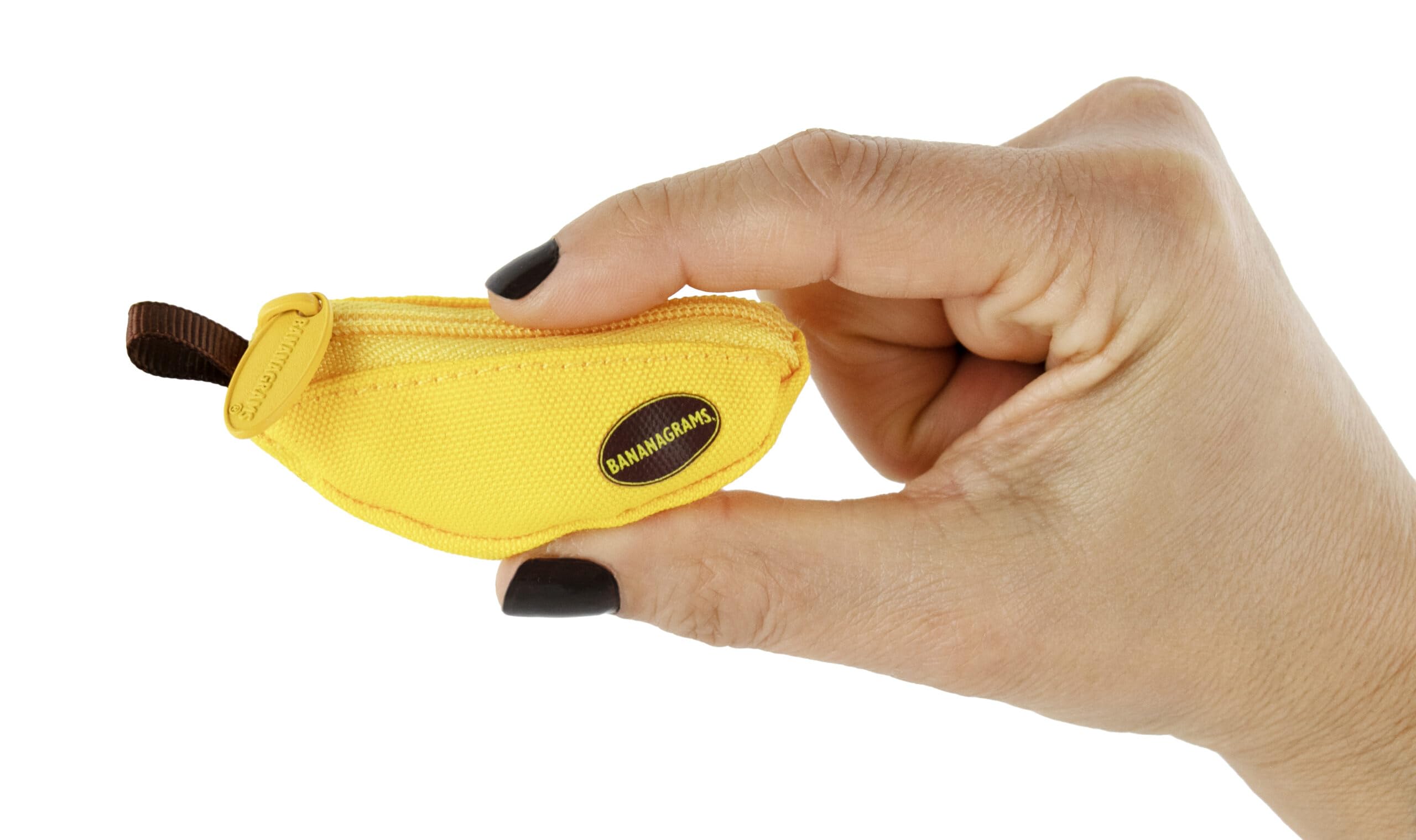 World's Smallest Bananagrams tiles close-up for portable word-building fun.