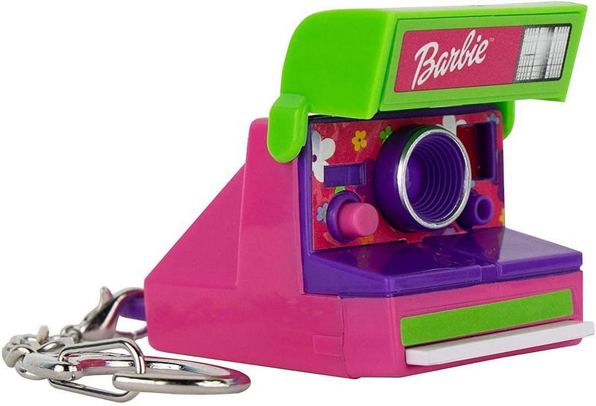 World's Smallest Barbie Polaroid 600 mini camera front view shows compact retro design for display