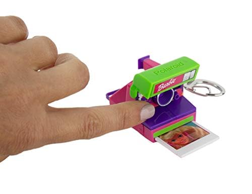 World's Smallest Barbie Polaroid 600 mini camera shutter action with pretend photo output