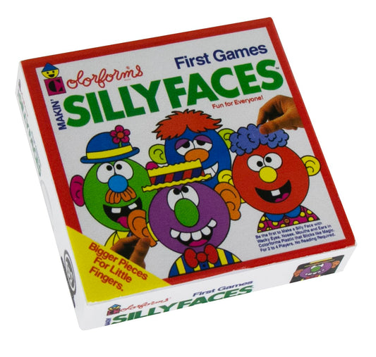 World's Smallest Colorforms Silly Faces board with spinner for quick creative play on the go