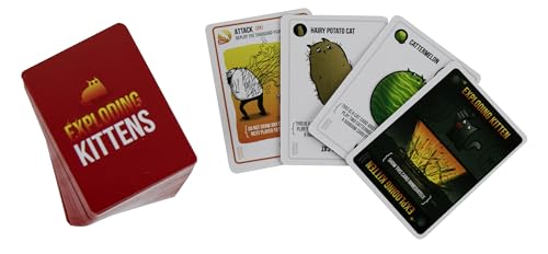 World's Smallest Exploding Kittens pocket-size game for travel fun.