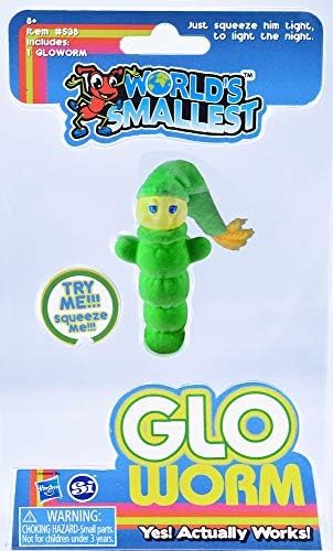 World's Smallest Glo Worm Hasbro licensed design for pajama party fun.