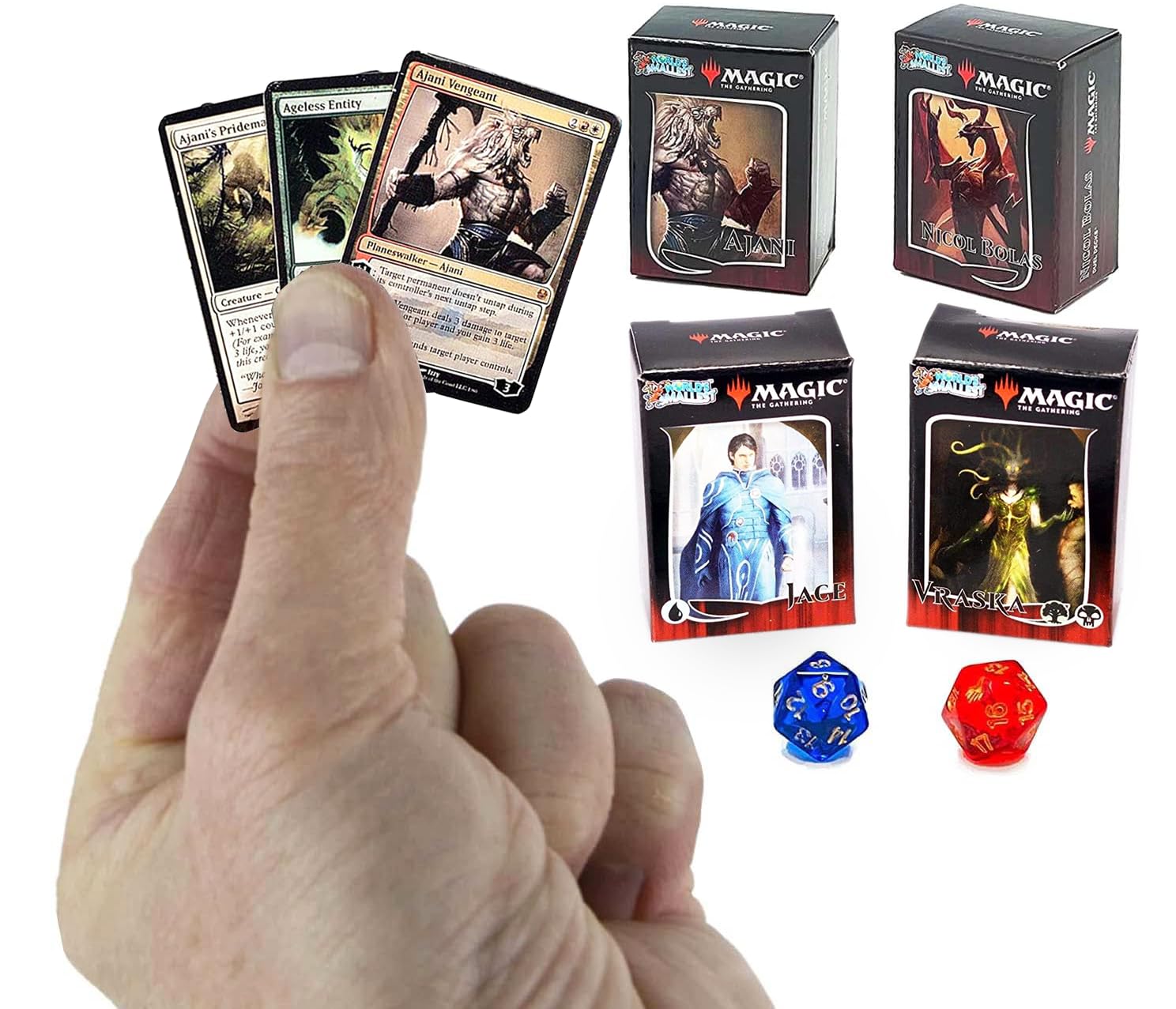 World's Smallest Magic collector set shown in pocket size, ideal for travel play