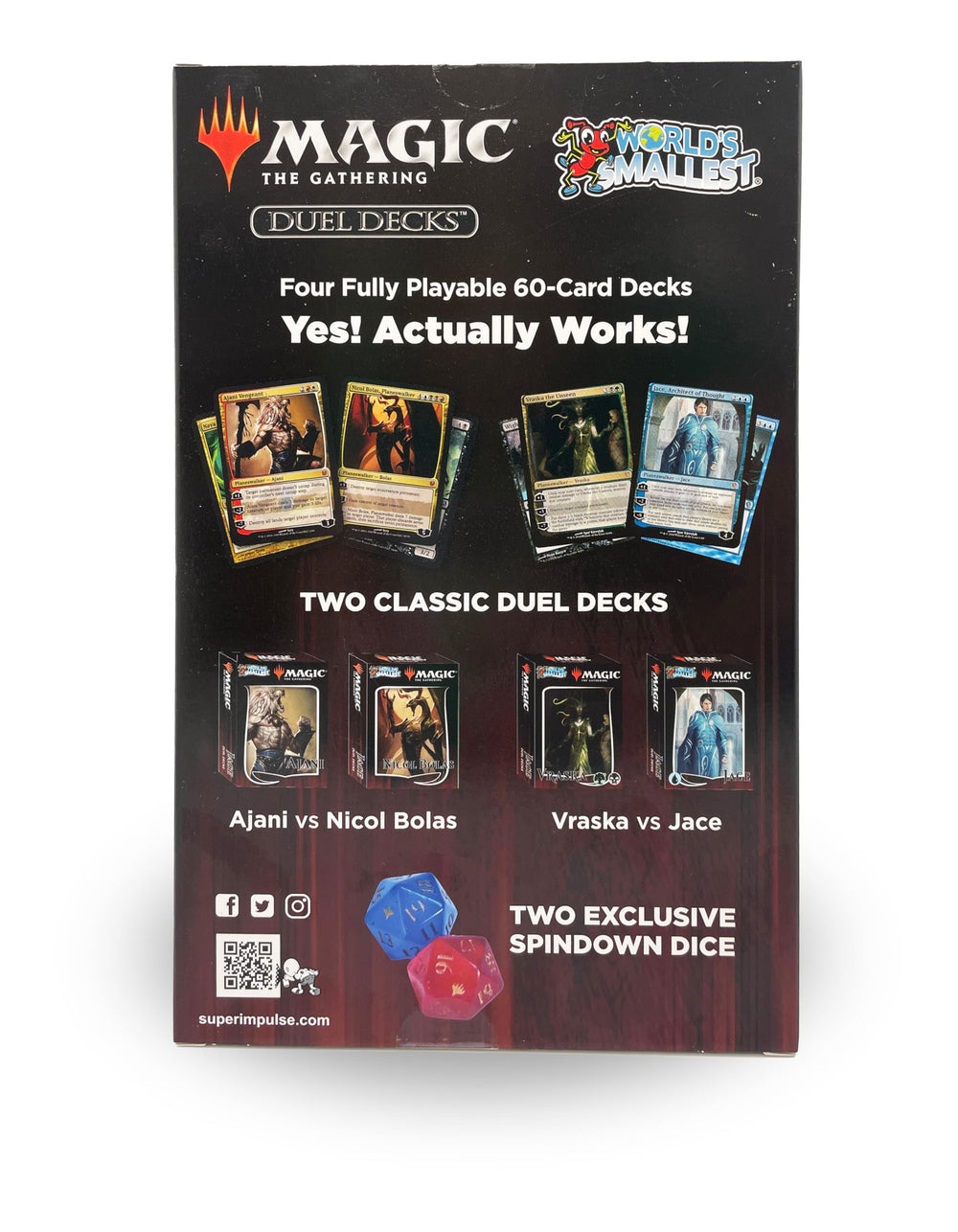 World's Smallest Magic Jace vs Vraska duel deck compact play kit