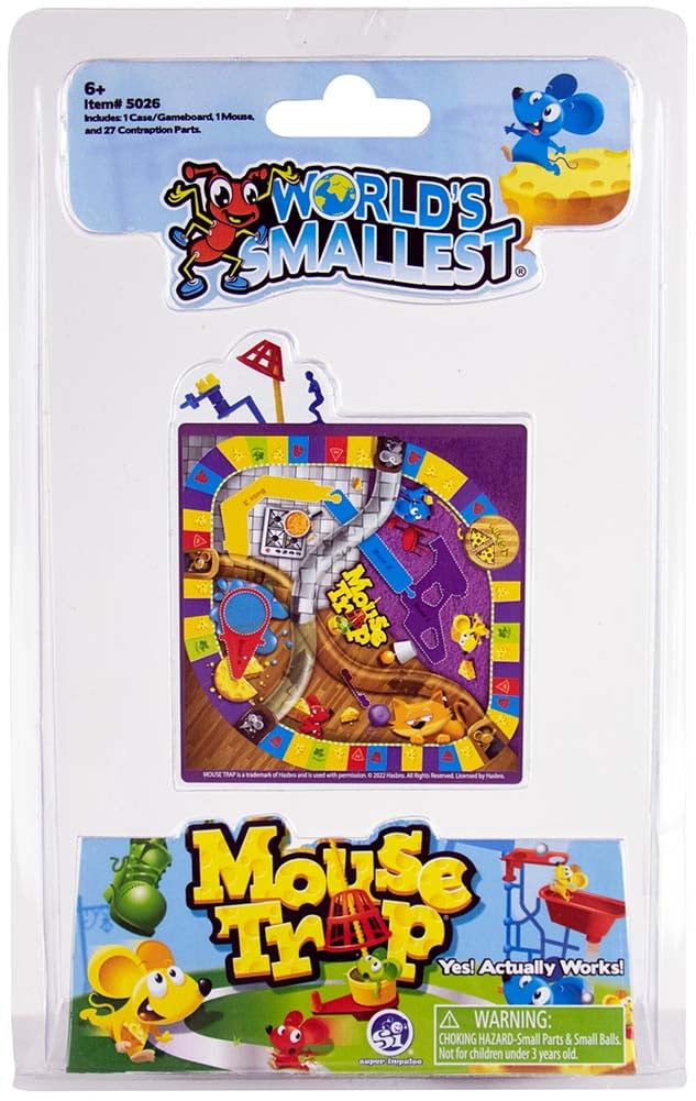 World's Smallest Mouse Trap Game pocket-case for on-the-go play