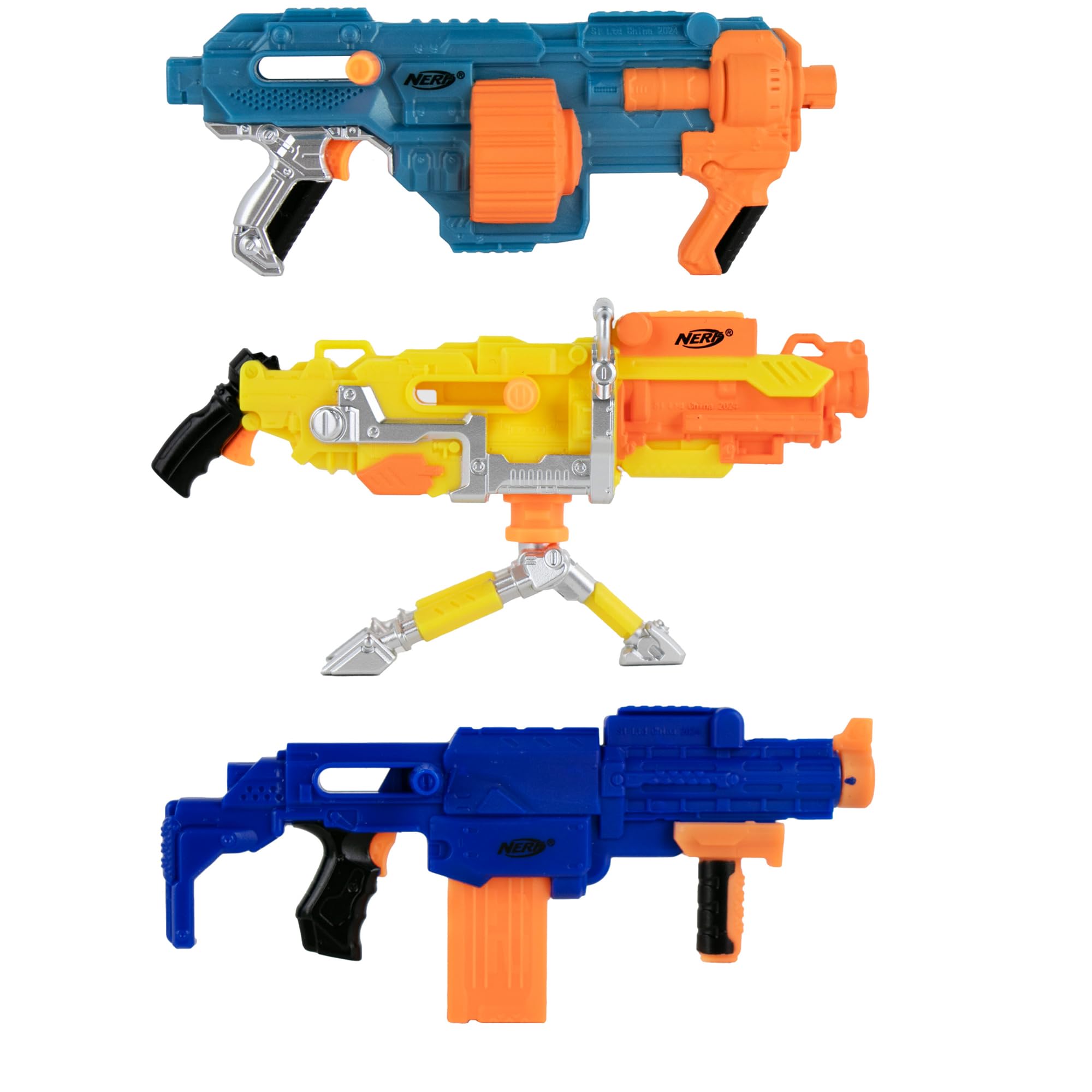 World's Smallest Nerf Elite Retaliator mini blaster for desk-top battles.