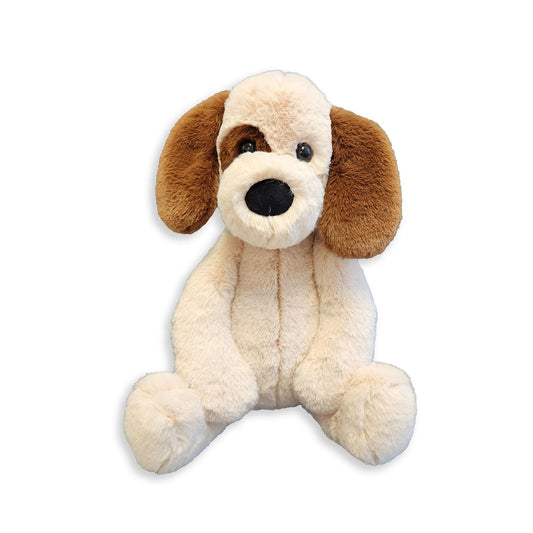 World's Softest Duds Doggie face close-up showing ultra-soft fur for comforting hugs.