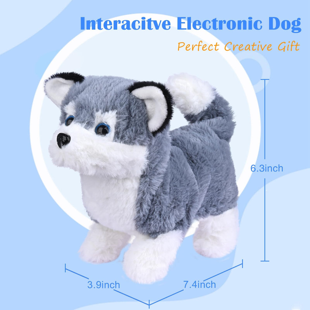 WorWoder Alaska plush dog barking feature adds realistic pet interaction.