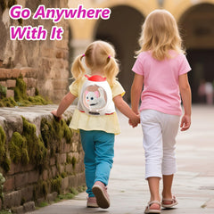 WorWoder plush cat carried in a lightweight backpack for travel