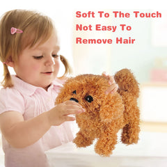 WorWoder Plush Teddy Dog head tap action enabling easy play for kids.