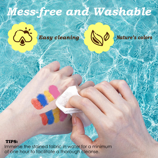 WOSWEL dot markers close-up on toddler-friendly grip for tiny hands