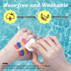 WOSWEL dot markers close-up on toddler-friendly grip for tiny hands