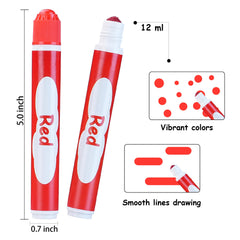 WOSWEL dot markers showing washable ink for easy cleanup
