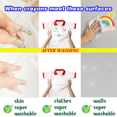 WOSWEL crayons meet safety standards for non toxic play.