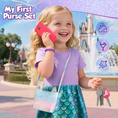 Woumserta gradient mermaid design adds color to dress-up moments.