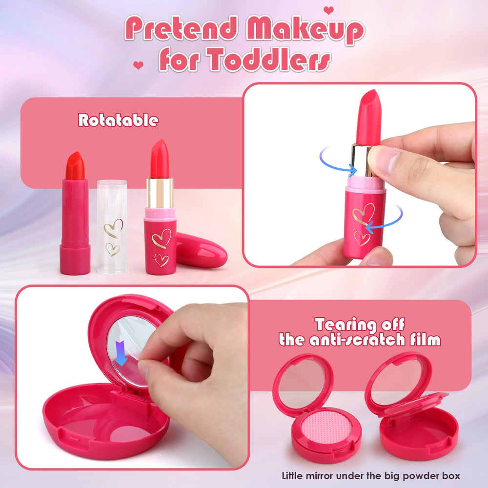Woumserta interactive fake makeup encourages routines and pretend learning