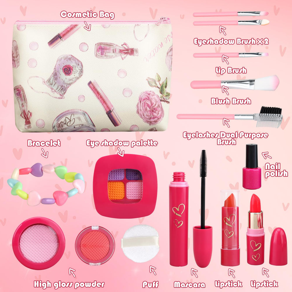 Woumserta lipstick and brush kit for imaginative fashion play