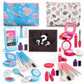 Woumserta pretend makeup kit blue open reveals kid-friendly accessories for imaginative play