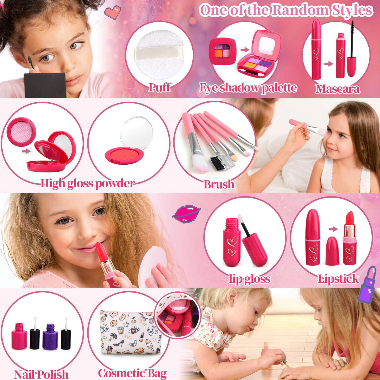 Woumserta safe materials plastic EVA ensure mess-free pretend play
