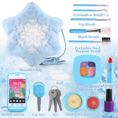 Woumserta brushes and powder puff support gentle, imaginative styling.