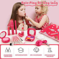 Woumserta Toddler Makeup Colors closeup highlights vibrant palettes for imaginative fashion-forward play.