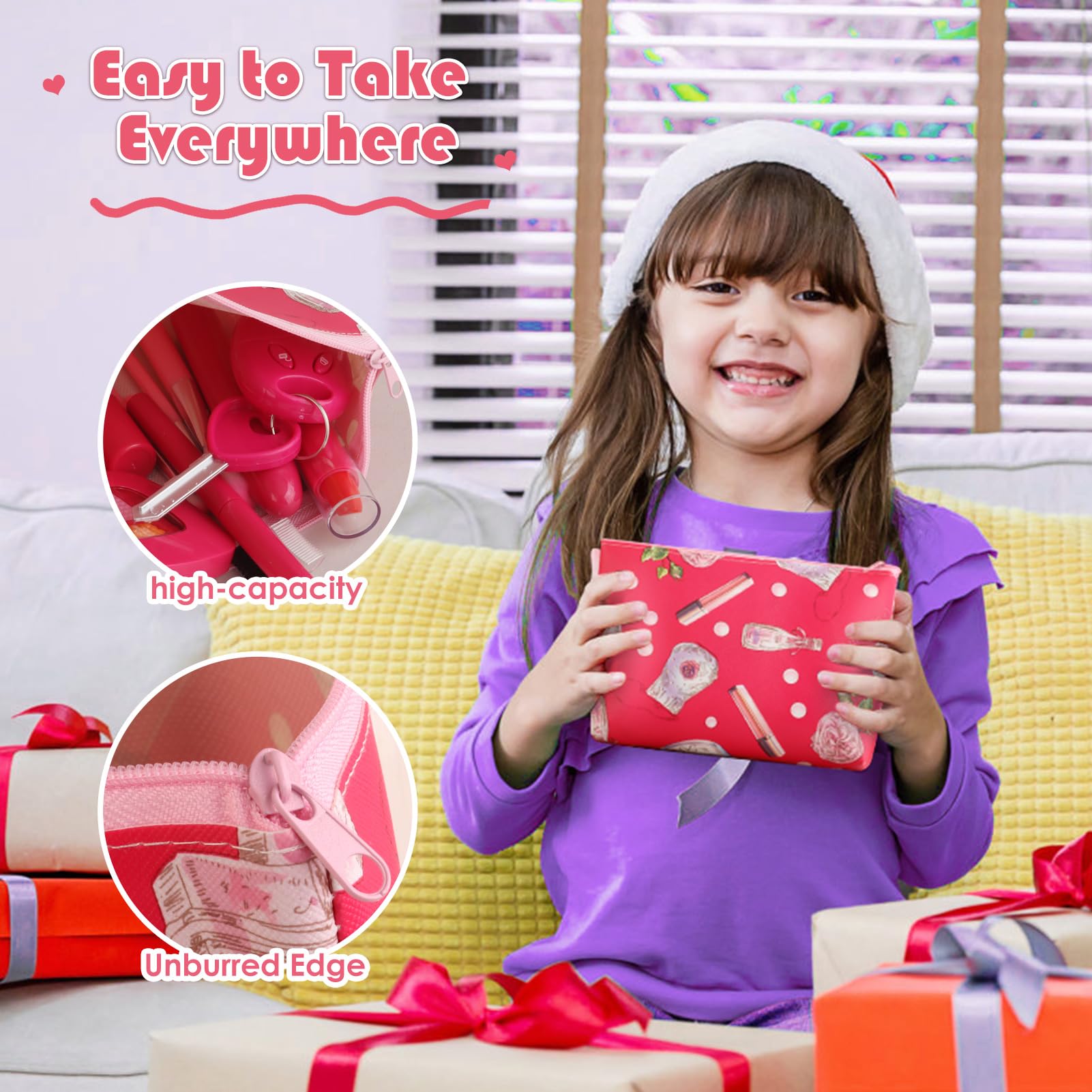 Woumserta Toddler Travel Makeup-Friendly kit is ideal for car trips and playdates.