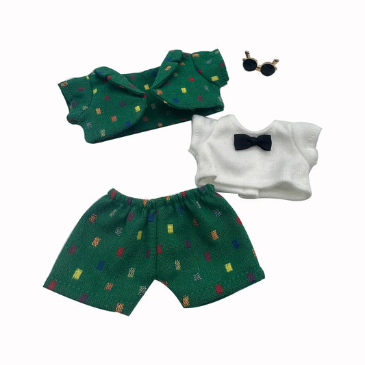 Wovglap Labubus doll outfit on a 17cm doll, easy to dress and swap for quick style changes.