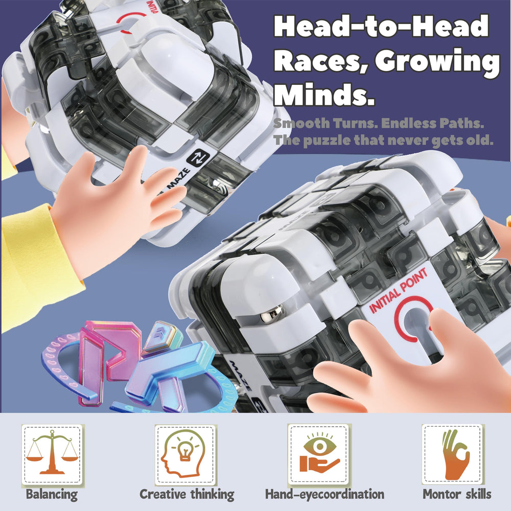 Wovnet transparent maze surface demonstrates fluid movement and easy turning.