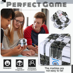 Wovnet portable fidget cube ideal for focus during waiting or studying.