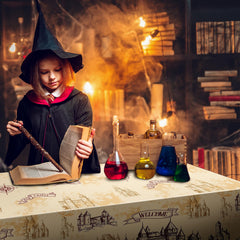 WovWeave Wizard party backdrop tablecloth enhances event decor