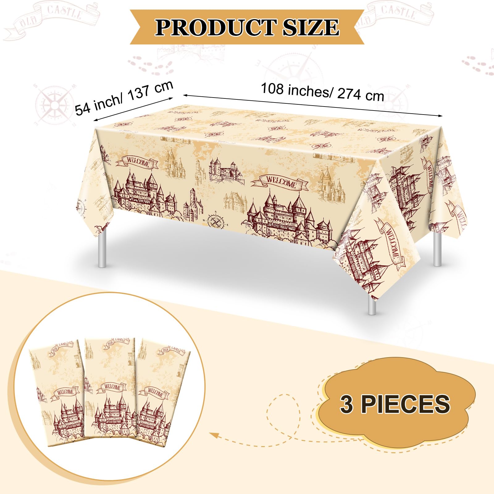 WovWeave Wizard waterproof plastic tablecloth protects surfaces from spills