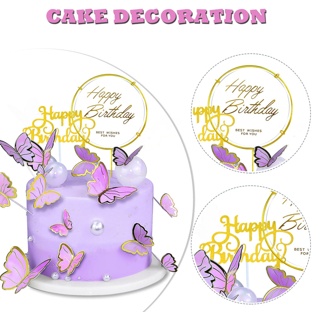 WOW DING butterfly toppers on cupcakes enhance dessert presentation