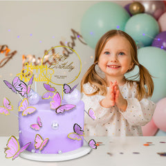 WOW DING safe non-toxic paper butterflies for cake decoration